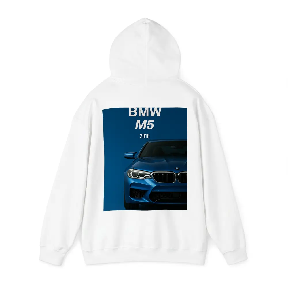 BMW M5 2018 Blue Front View – Hoodies