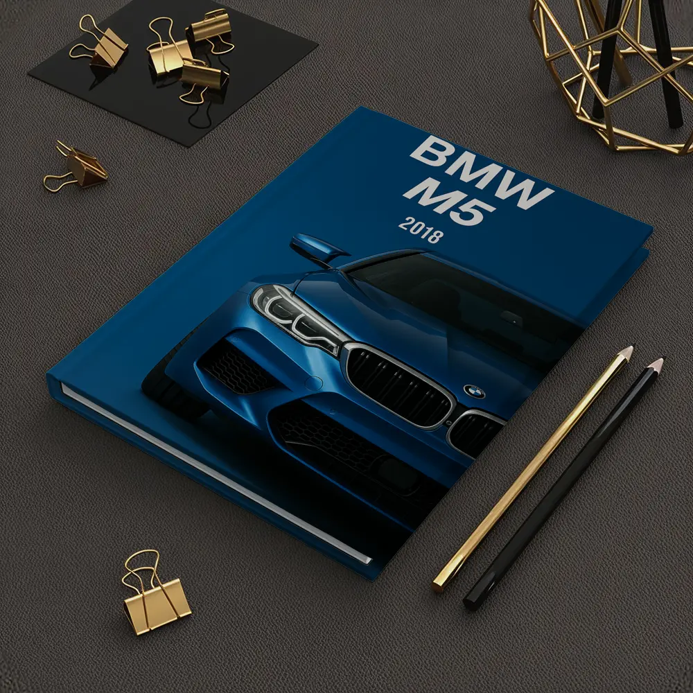 BMW M5 2018 Blue Front View – Notebooks