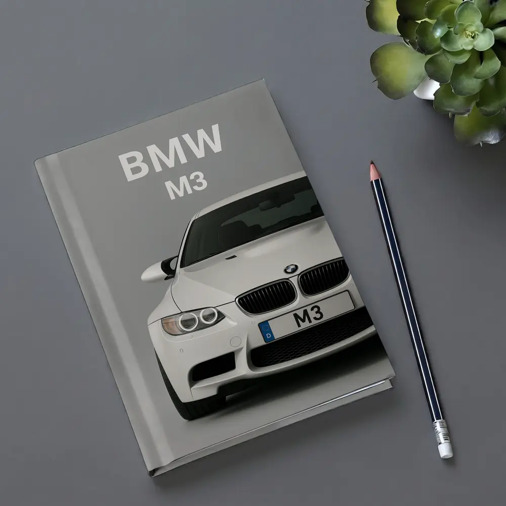 BMW M3 White Car Front View – Notebooks
