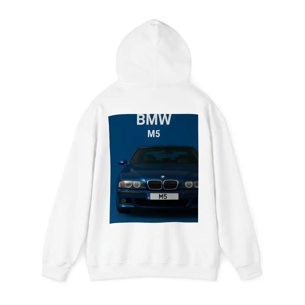 BMW M5 Blue Car Front View – Hoodies