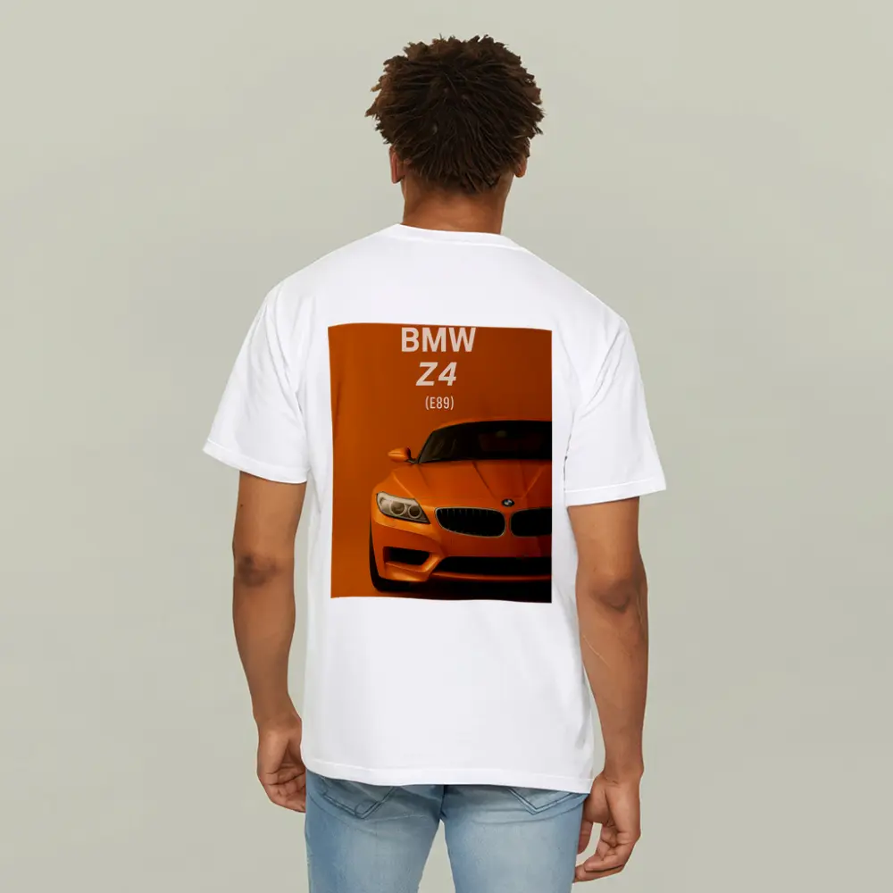 BMW Z4 E89 Orange Minimalist Car Art – T-Shirts