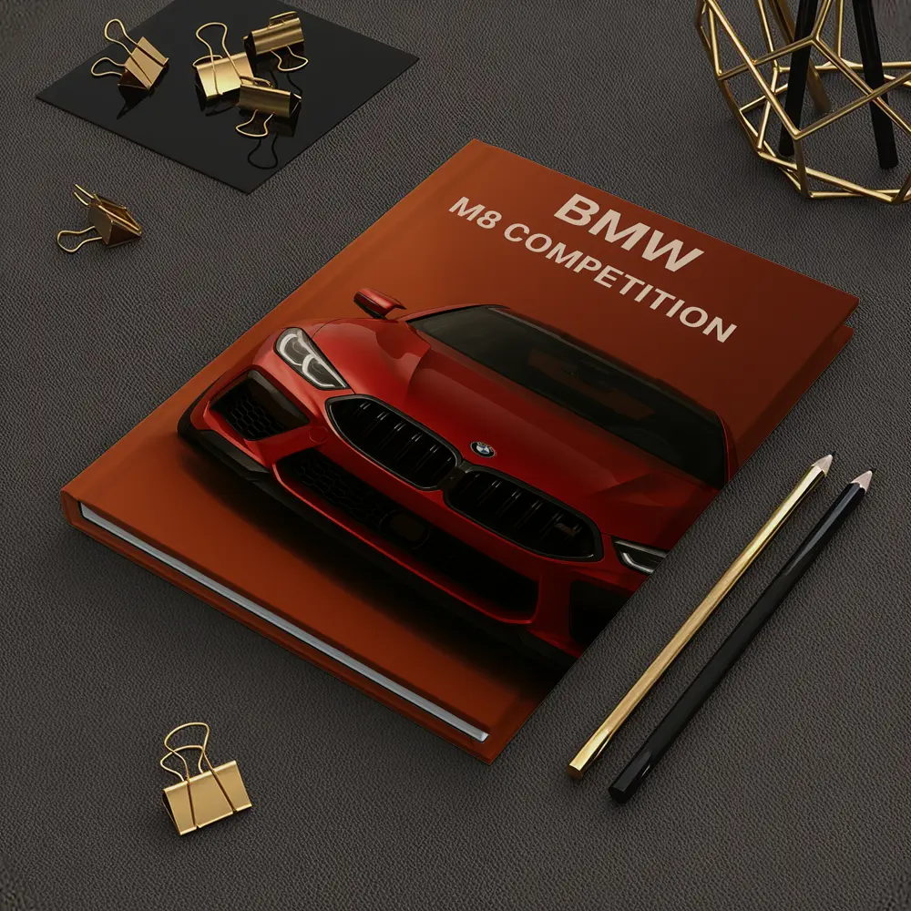BMW M8 Competition Red Orange Background – Notebooks