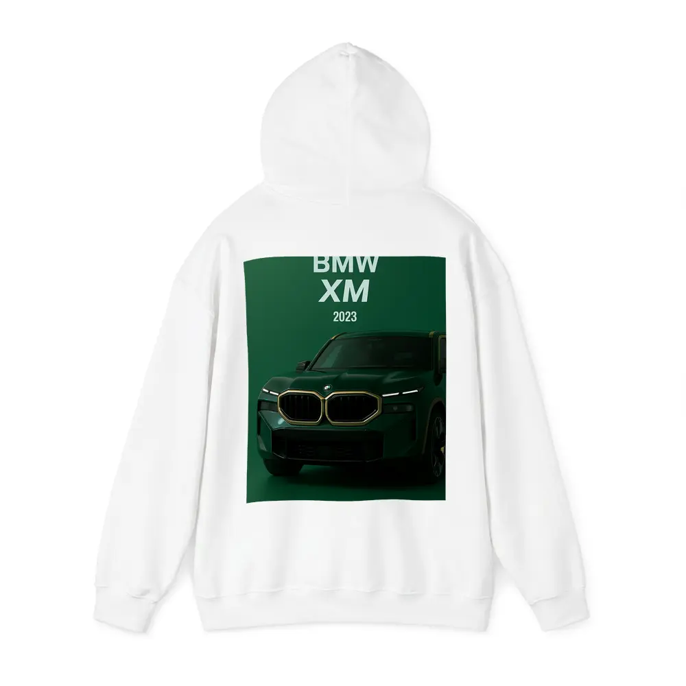 BMW XM Green SUV Dark Background – Hoodies