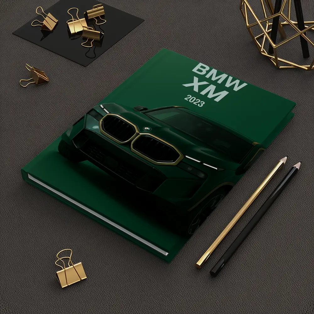 BMW XM Green SUV Dark Background – Notebooks