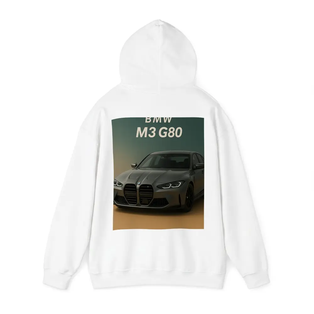 BMW M3 G80 Dark Gray Gradient Background – Hoodies