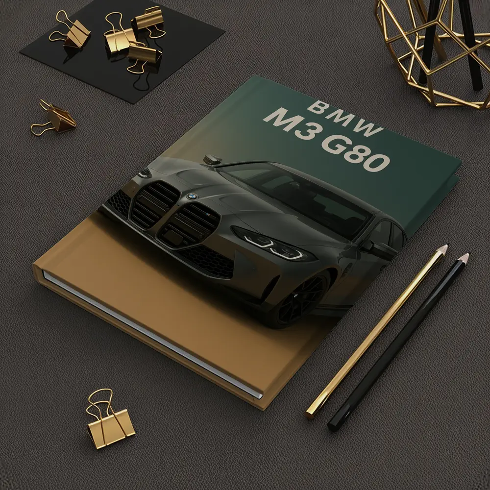 BMW M3 G80 Dark Gray Gradient Background – Notebooks