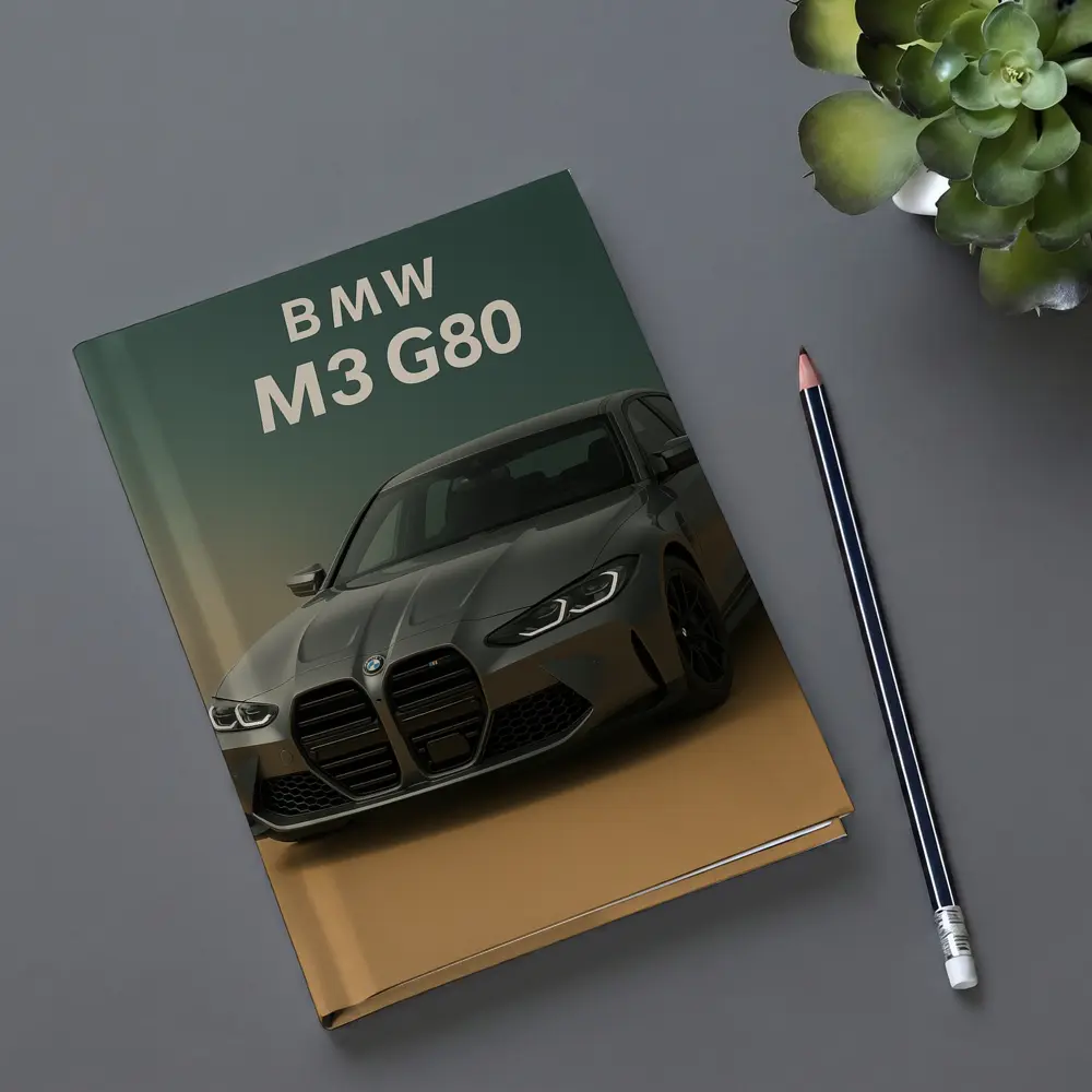 BMW M3 G80 Dark Gray Gradient Background – Notebooks