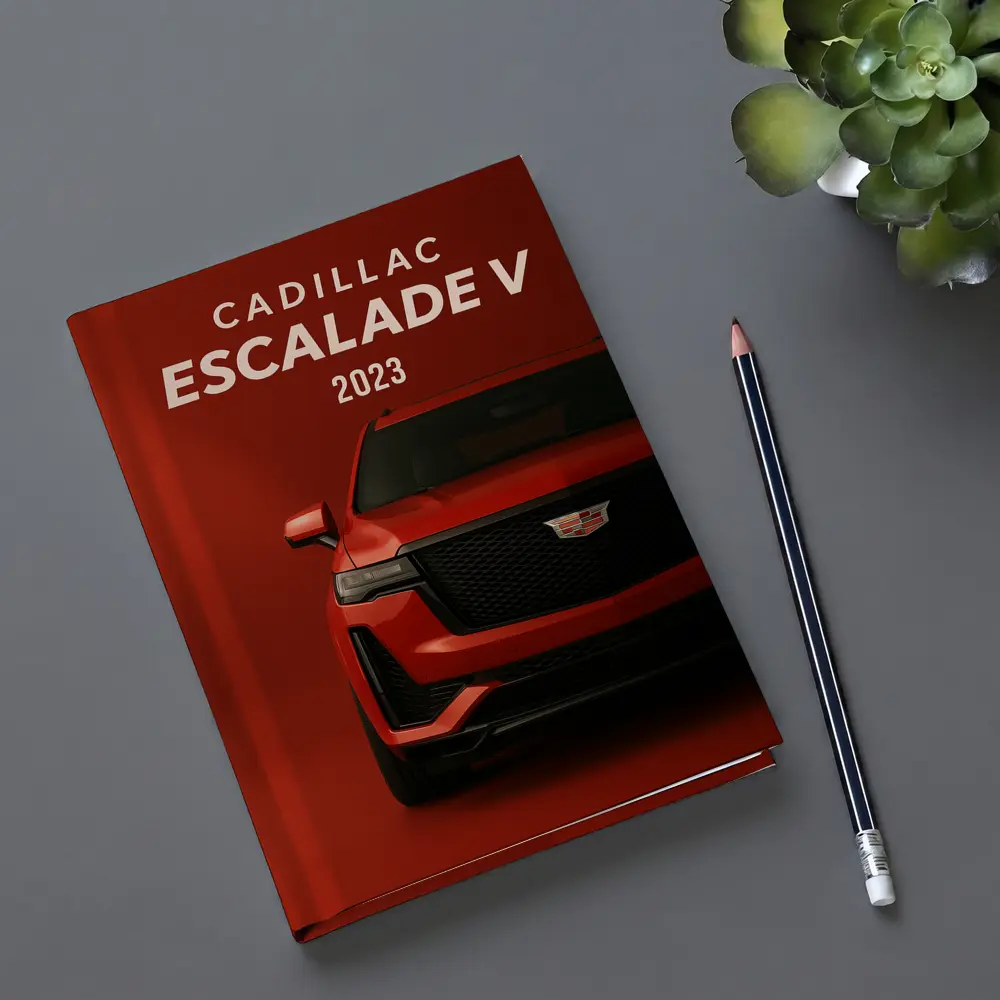 Cadillac Escalade V Red Studio Shot – Notebooks