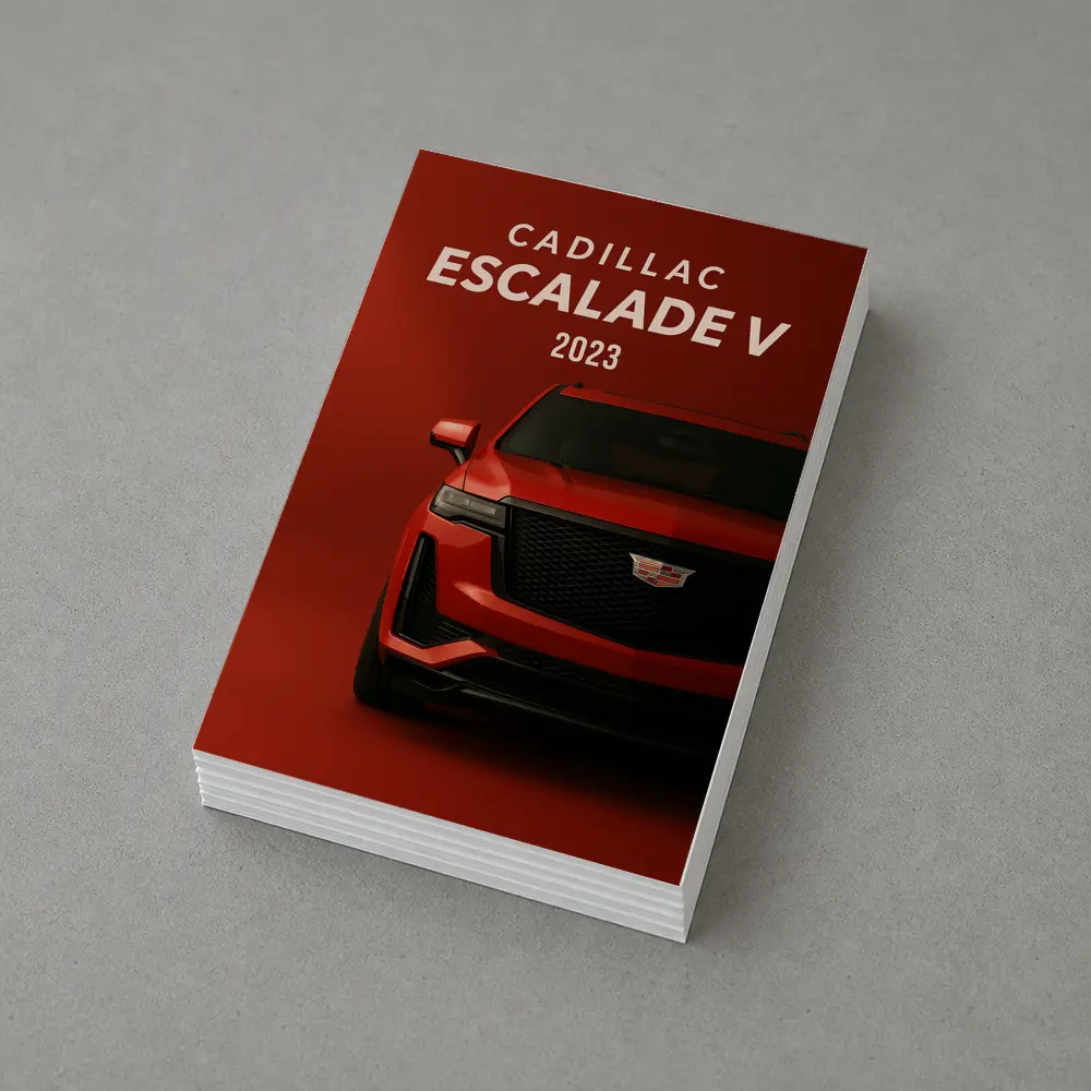Cadillac Escalade V Red Studio Shot – Postcards