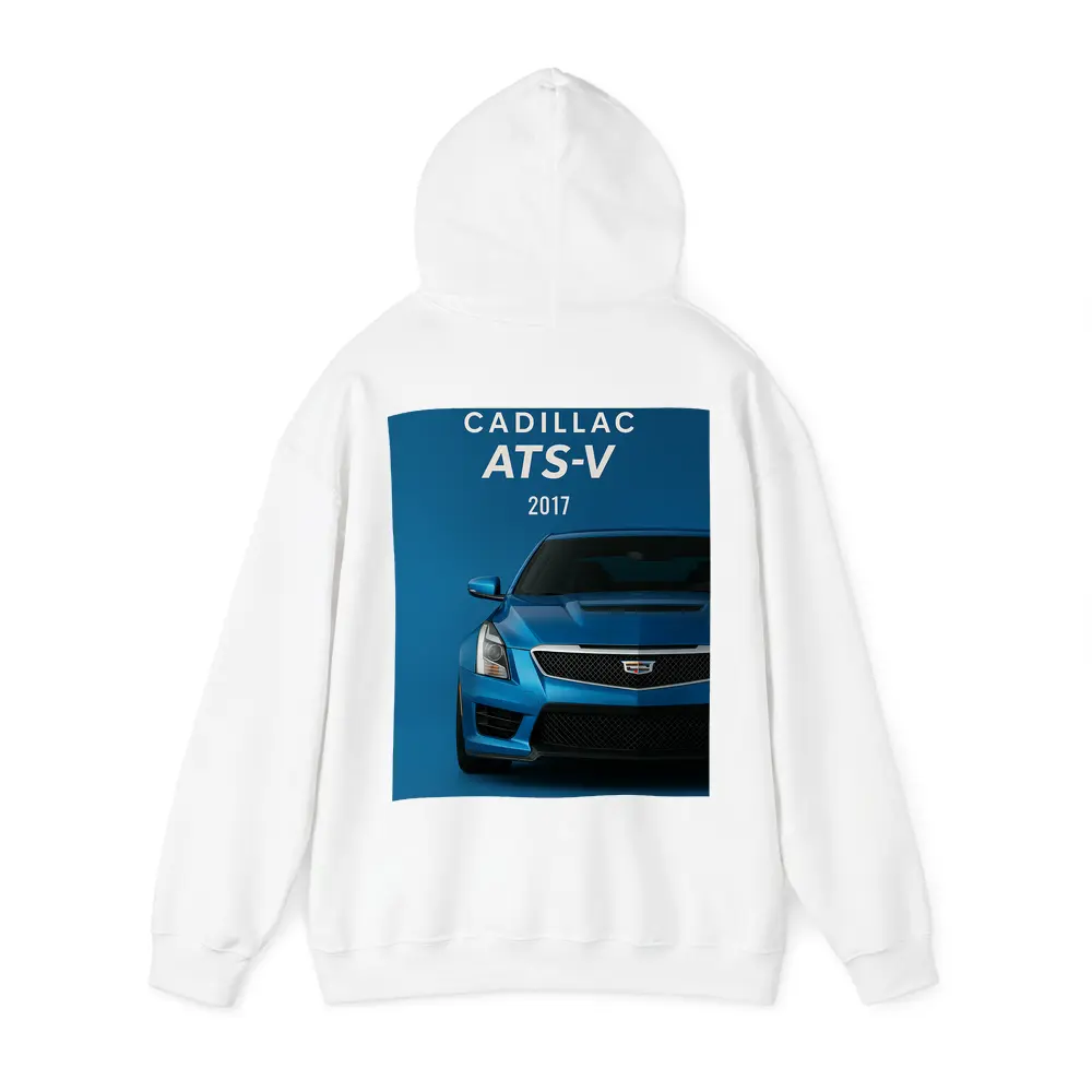 2017 Cadillac ATS-V Blue Front View – Hoodies