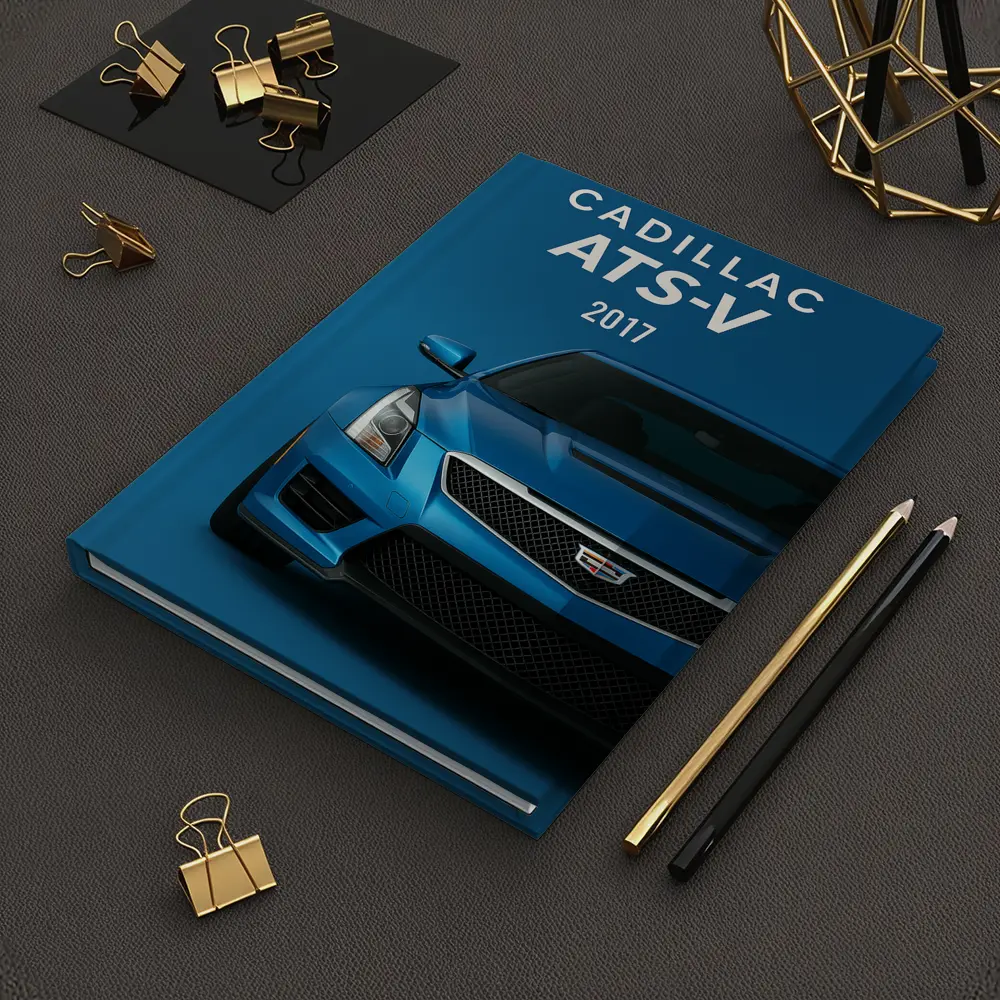 2017 Cadillac ATS-V Blue Front View – Notebooks