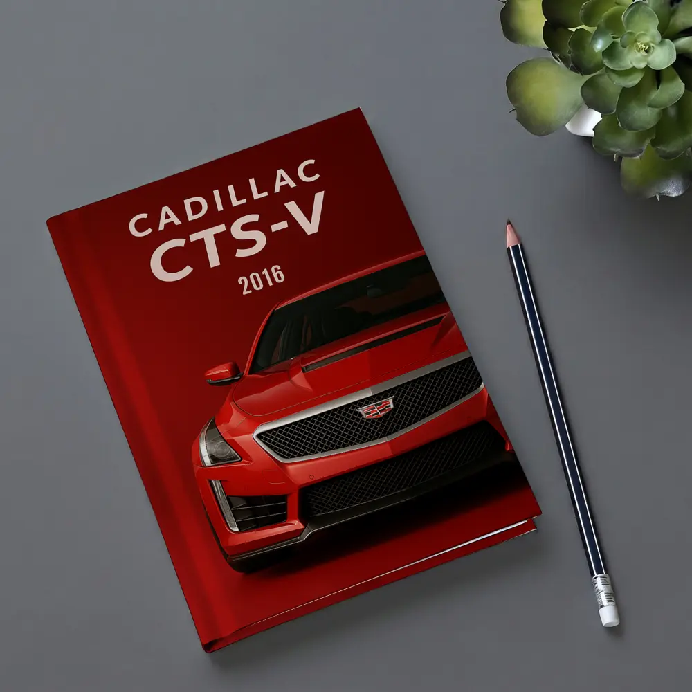 Cadillac CTS Red Bold Front View – Notebooks