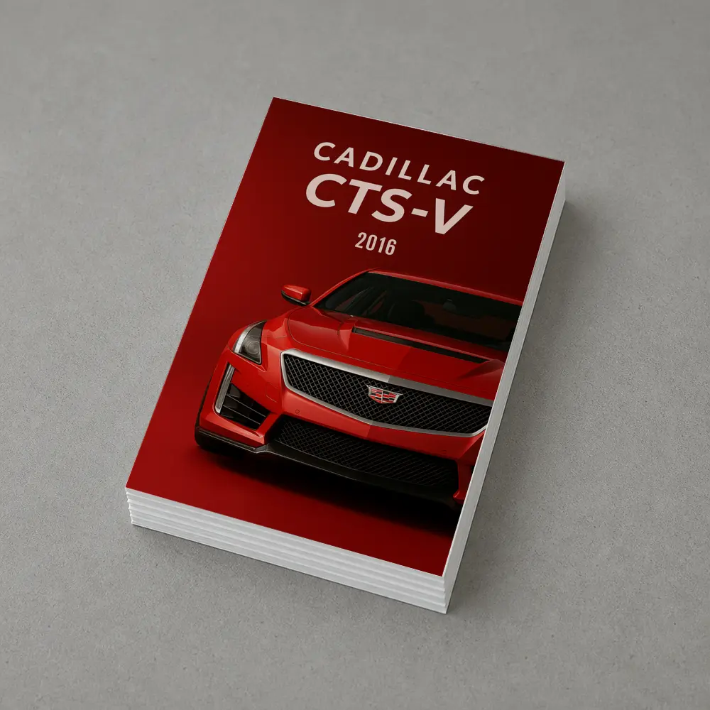 Cadillac CTS Red Bold Front View – Postcards