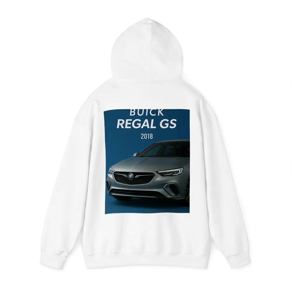 Buick Regal GS Silver Car Blue Background – Hoodies