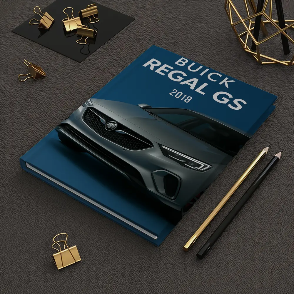Buick Regal GS Silver Car Blue Background – Notebooks