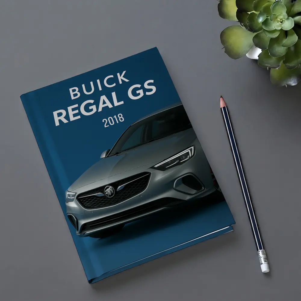 Buick Regal GS Silver Car Blue Background – Notebooks