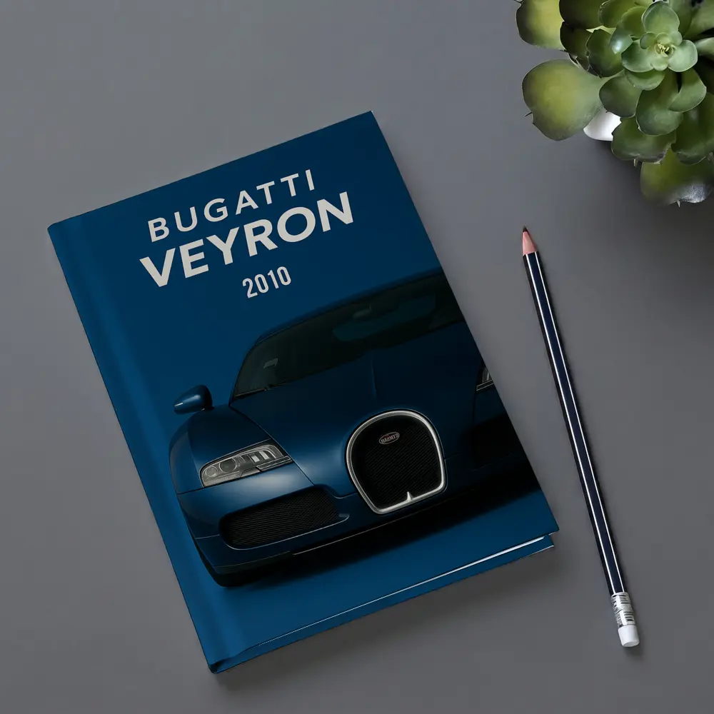 Bugatti Veyron 2010 Deep Blue Front – Notebooks
