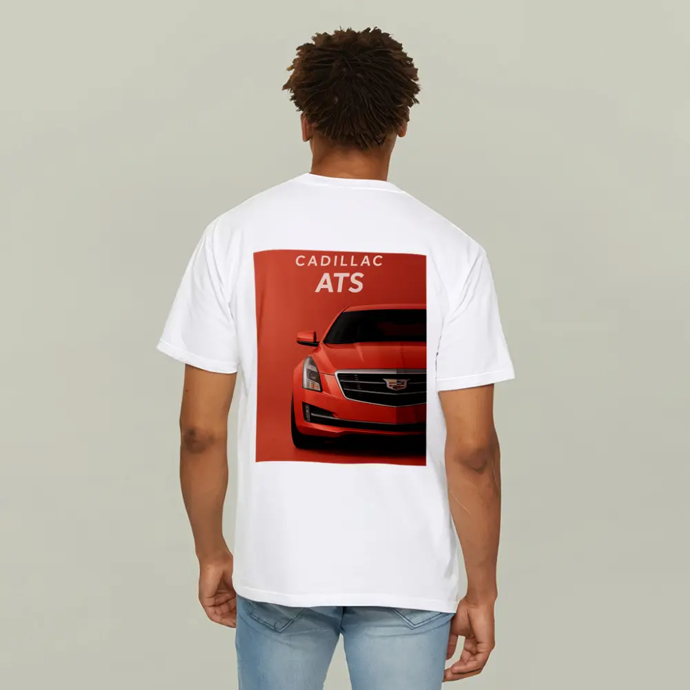 Cadillac ATS Red Car Front View – T-Shirts