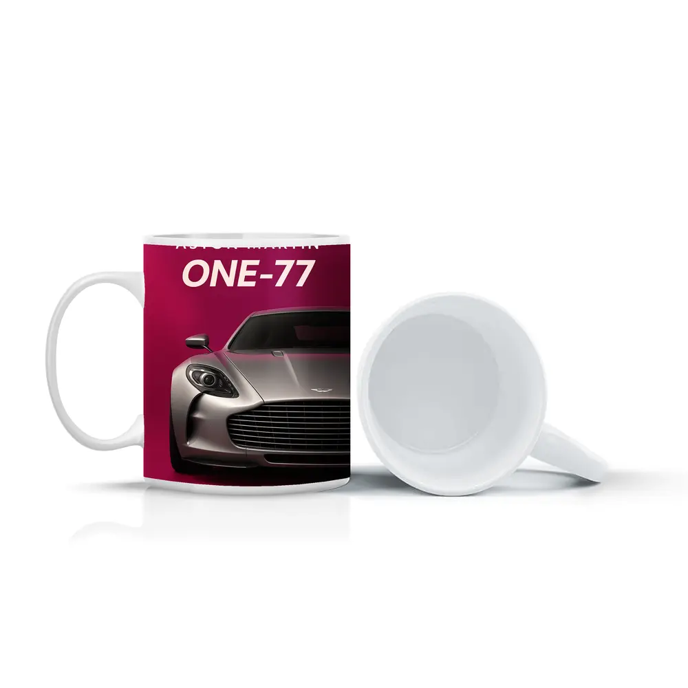 Aston Martin One Seventy Seven Pink Background – Mugs