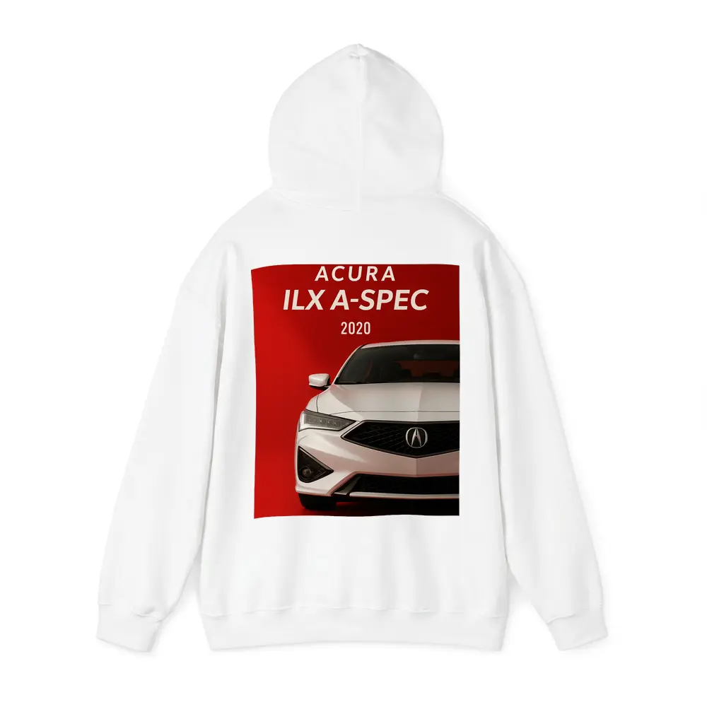 Acura ILX A-Spec White on Red – Hoodies