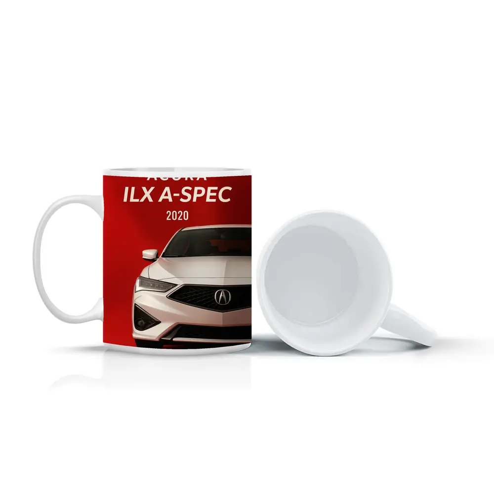 Acura ILX A-Spec White on Red – Mugs