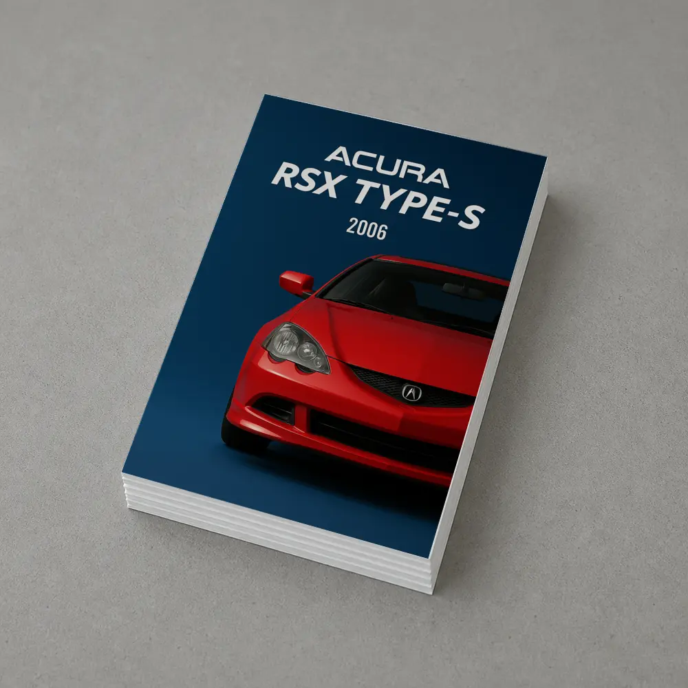 Acura RSX Type S Red Front View – Postcards