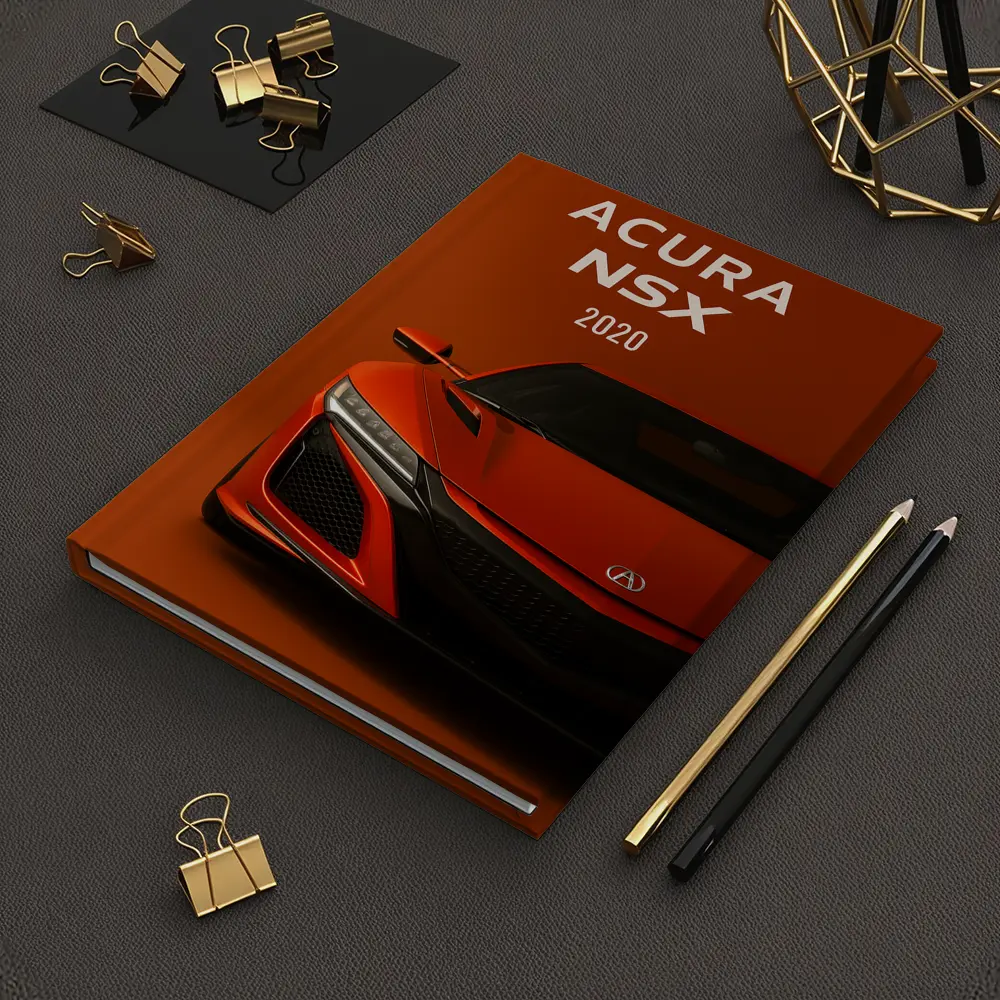 Acura NSX Red Supercar Orange Background – Notebooks
