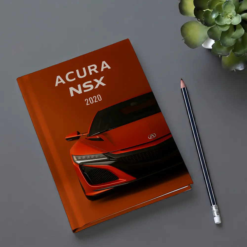 Acura NSX Red Supercar Orange Background – Notebooks