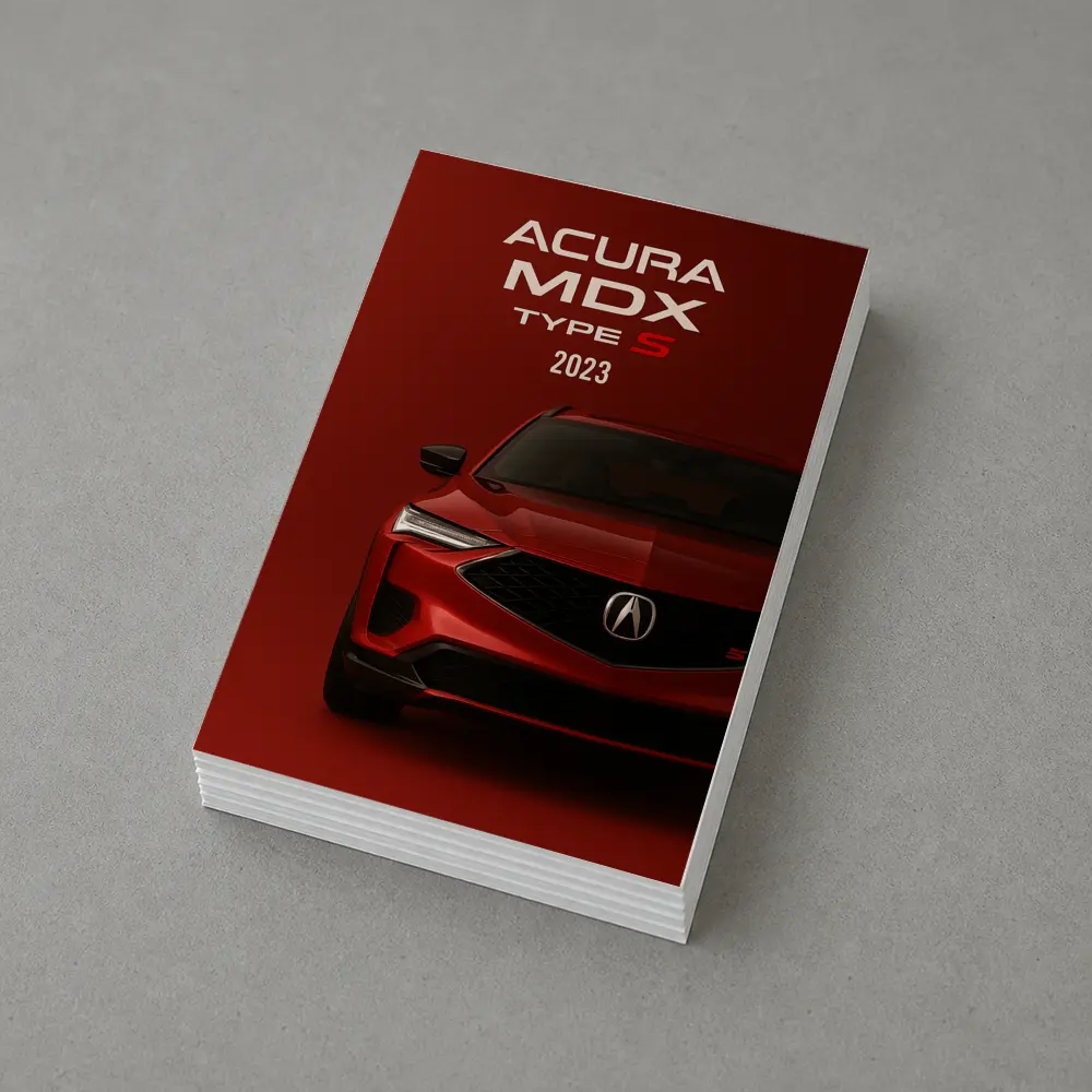 2023 Acura MDX Type S Red Background – Postcards