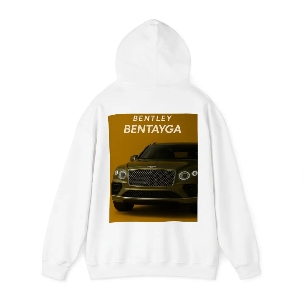 Bentley Bentayga SUV Gold Background Front View – Hoodies