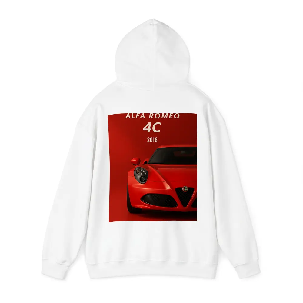 Alfa Romeo 4C Red Studio Art Print – Hoodies