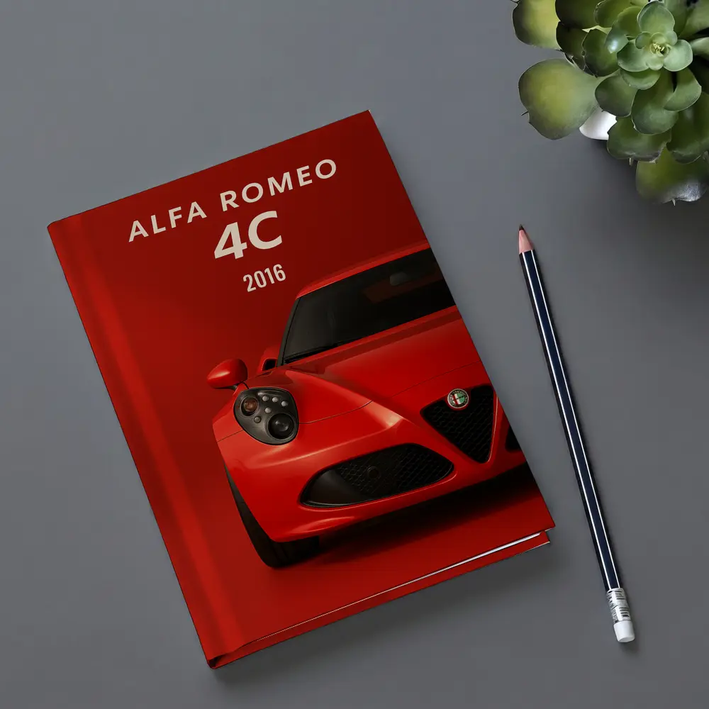 Alfa Romeo 4C Red Studio Art Print – Notebooks