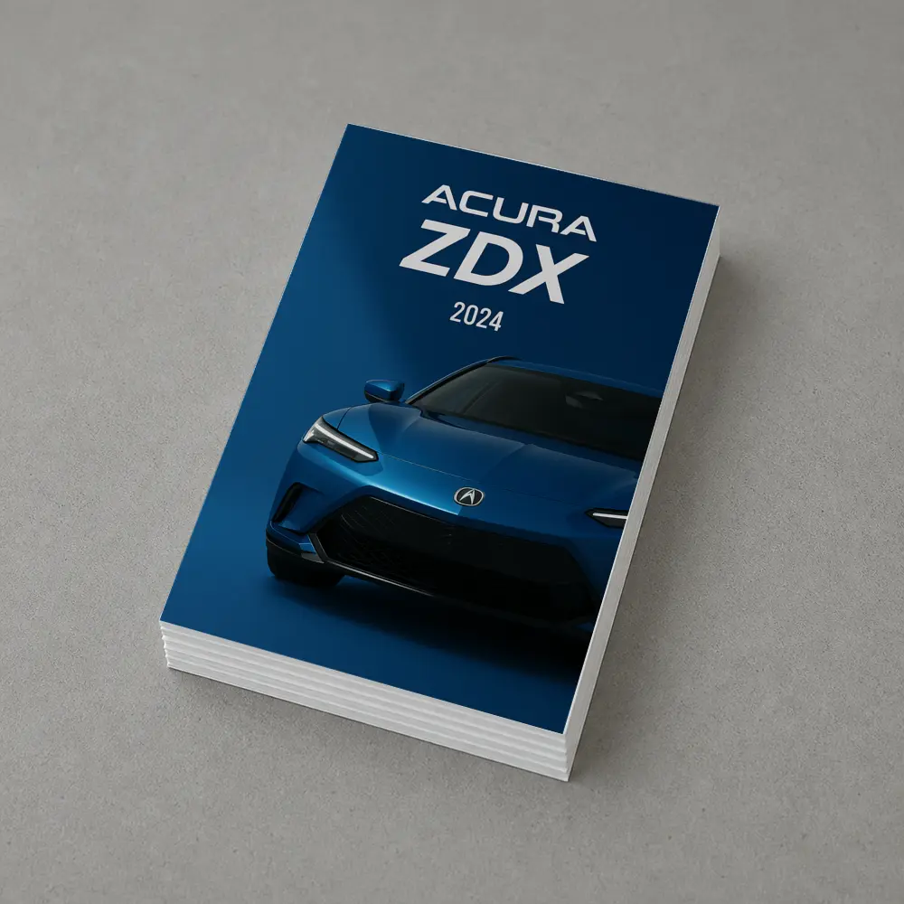 2024 Acura ZDX Blue Front View – Postcards