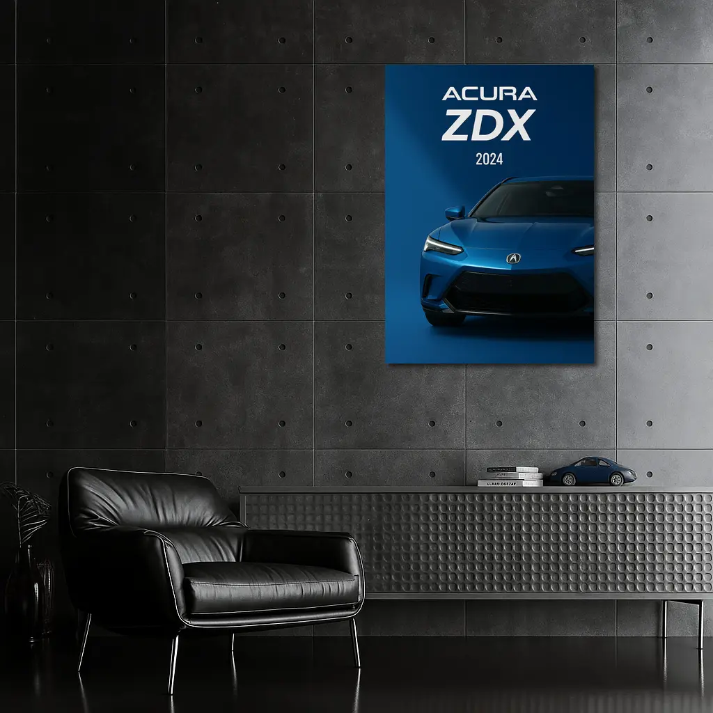 2024 Acura ZDX Blue Front View – Wall Art