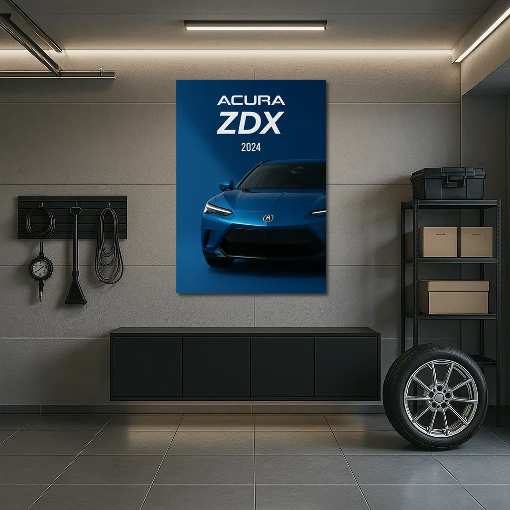 2024 Acura ZDX Blue Front View – Wall Art