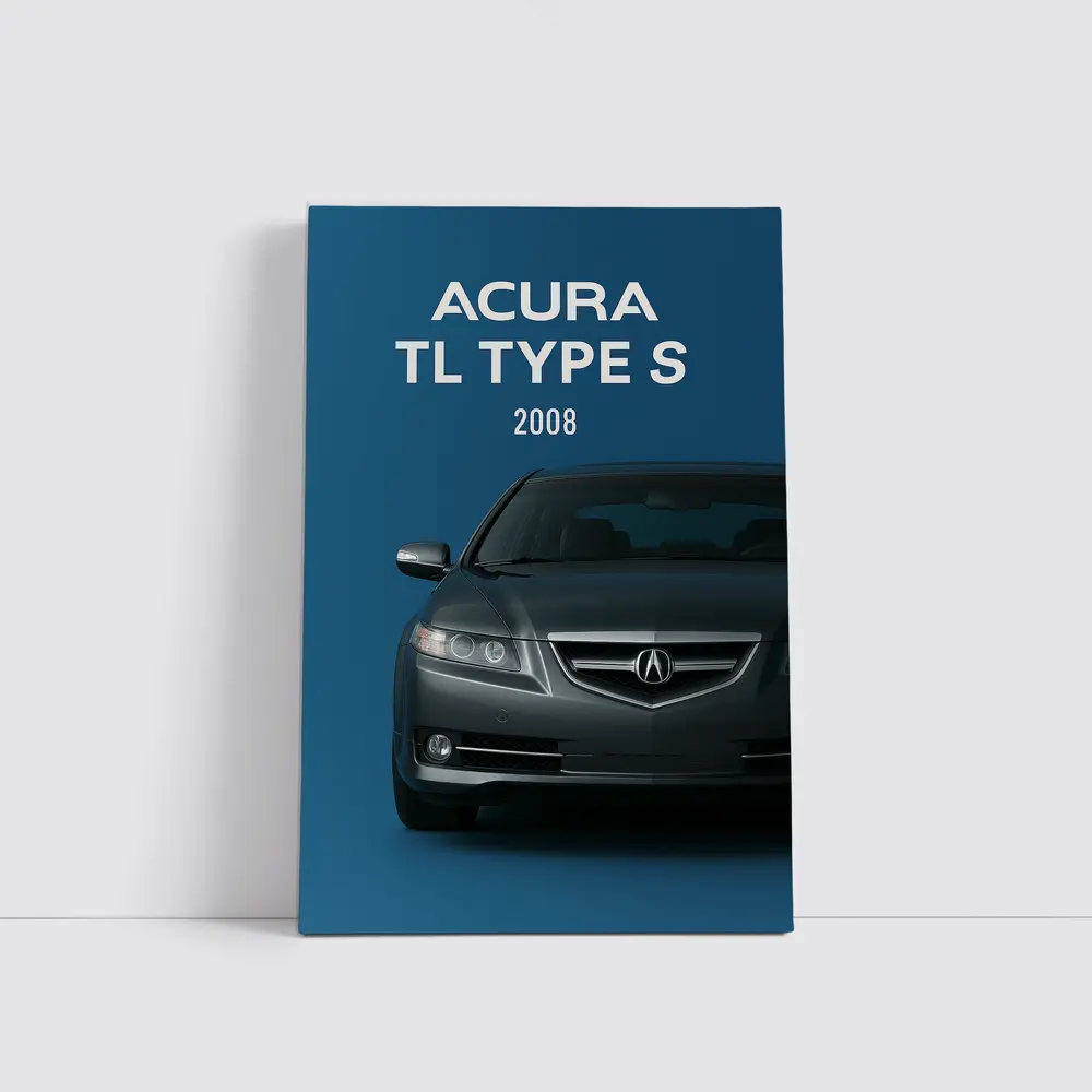 Acura TL Type S Blue Background – Wall Art