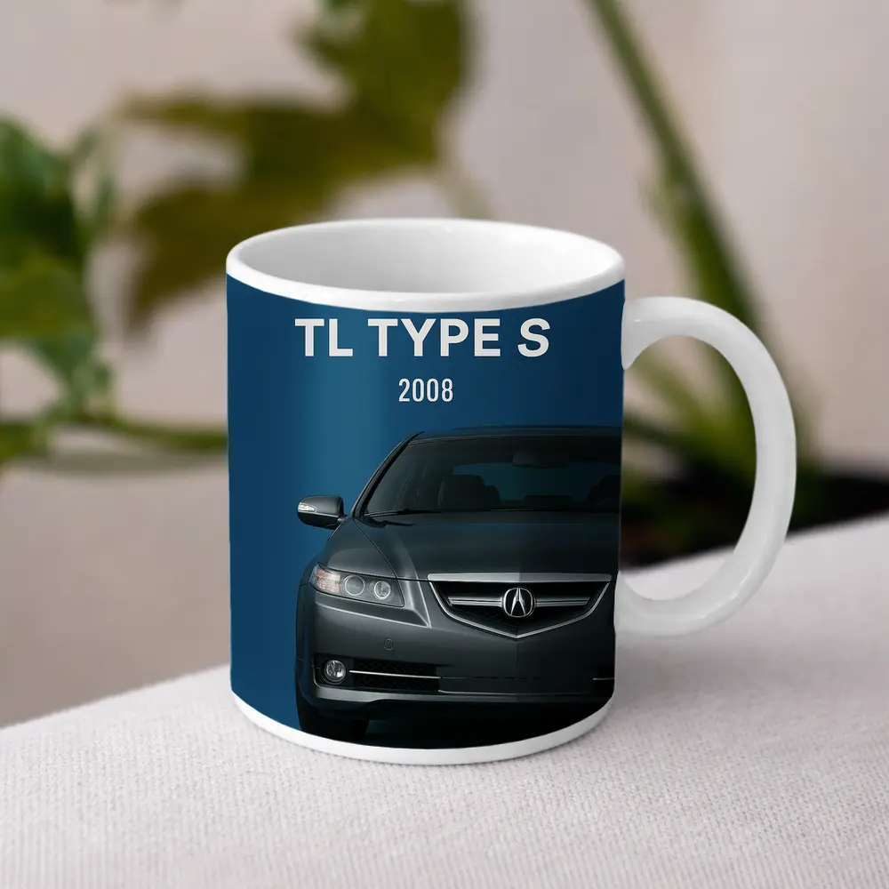 Acura TL Type S Blue Background – Mugs