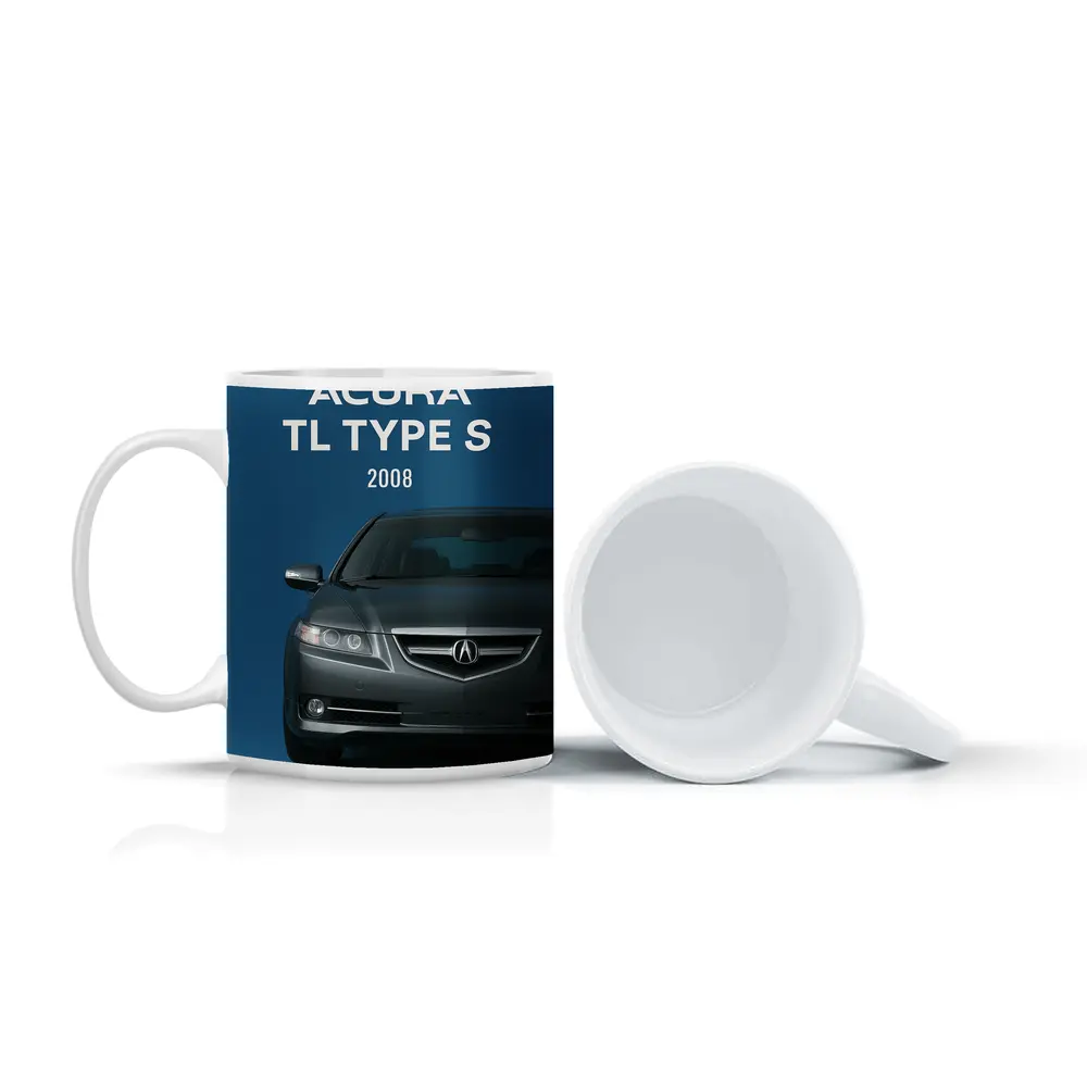 Acura TL Type S Blue Background – Mugs
