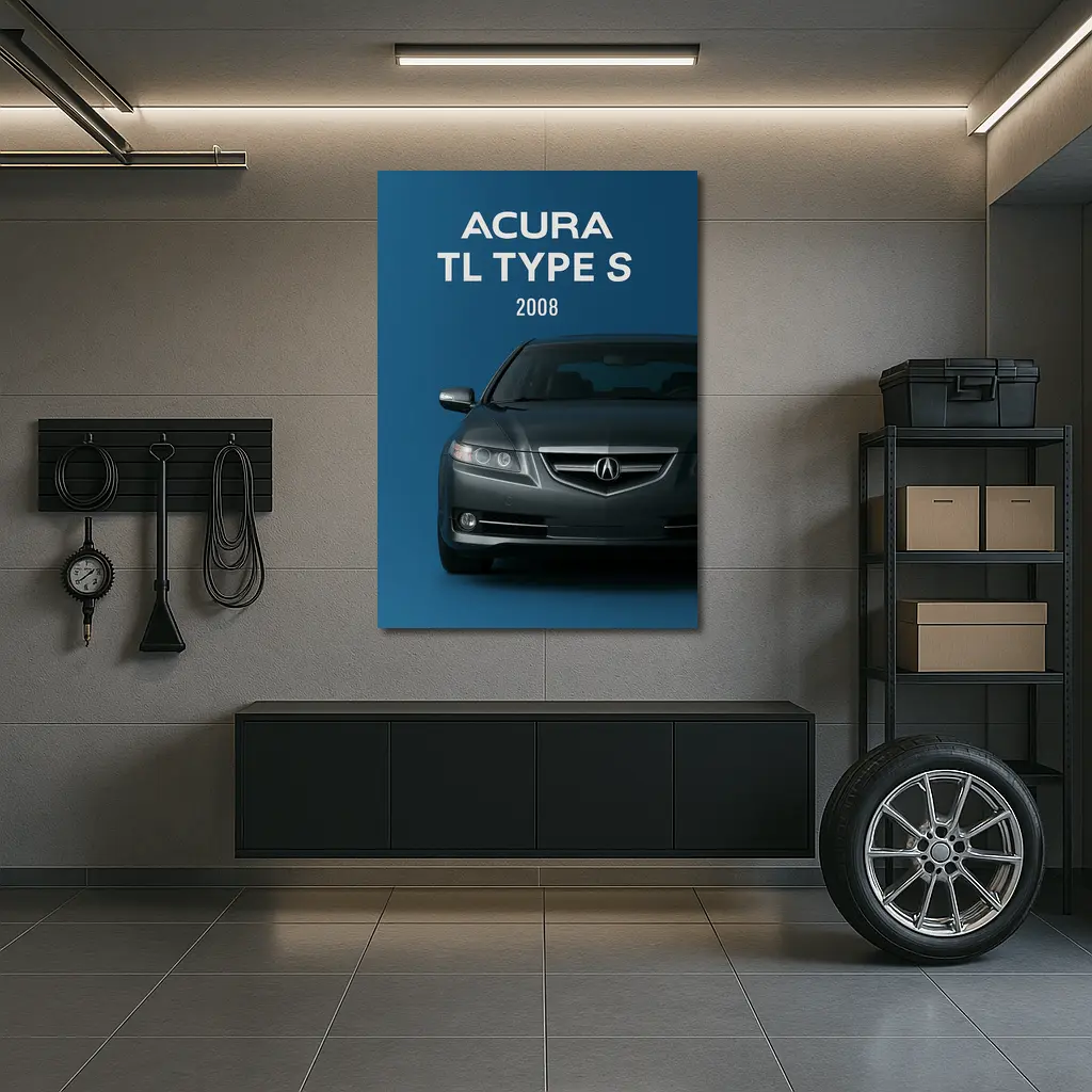 Acura TL Type S Blue Background – Wall Art