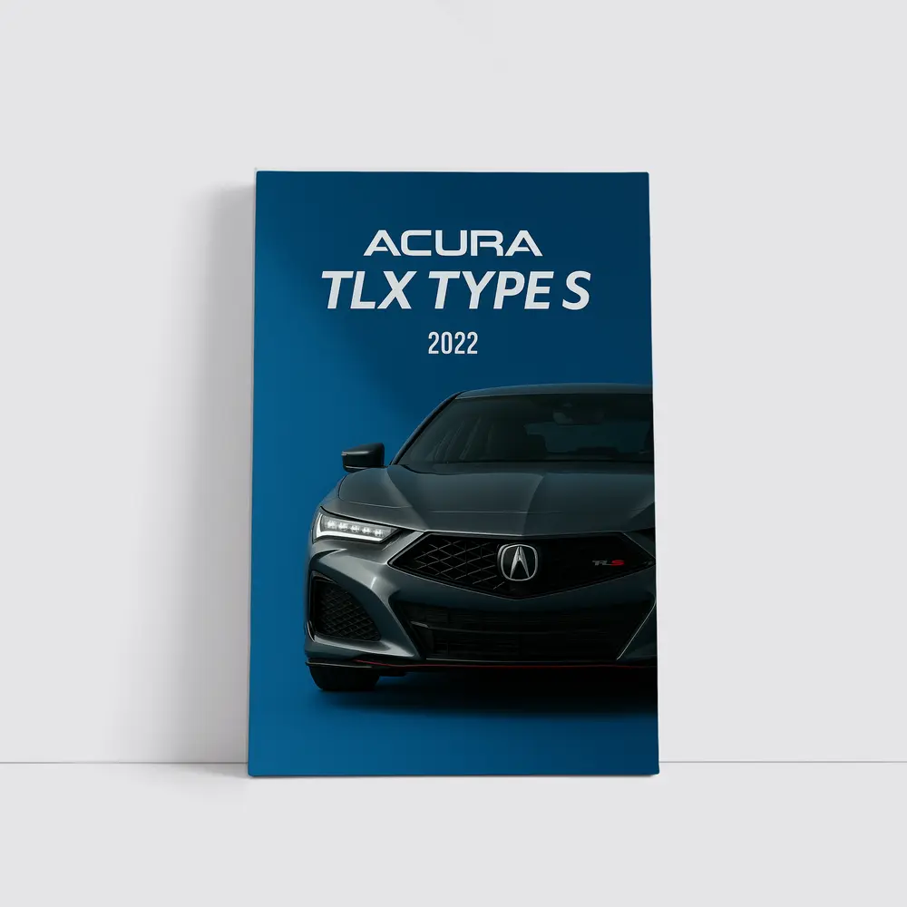 Acura TLX Type S Dark Blue Background – Wall Art