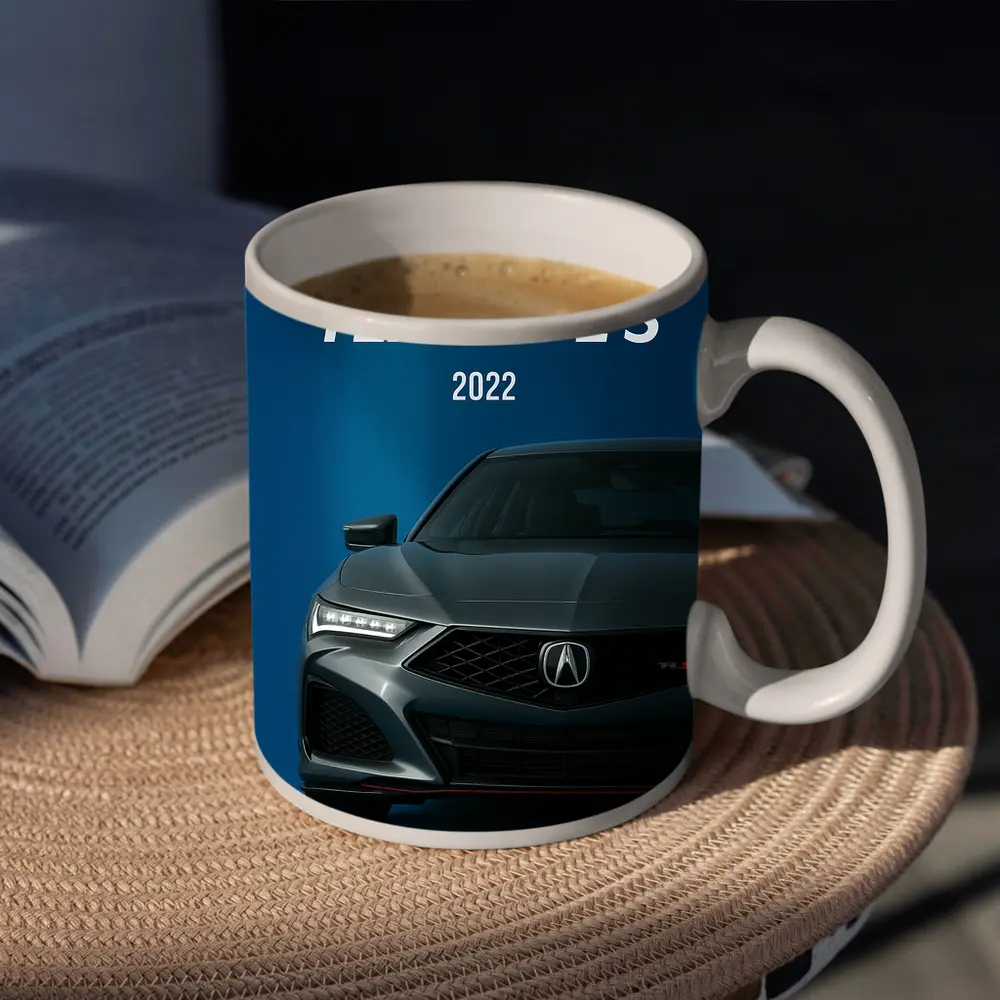 Acura TLX Type S Dark Blue Background – Mugs