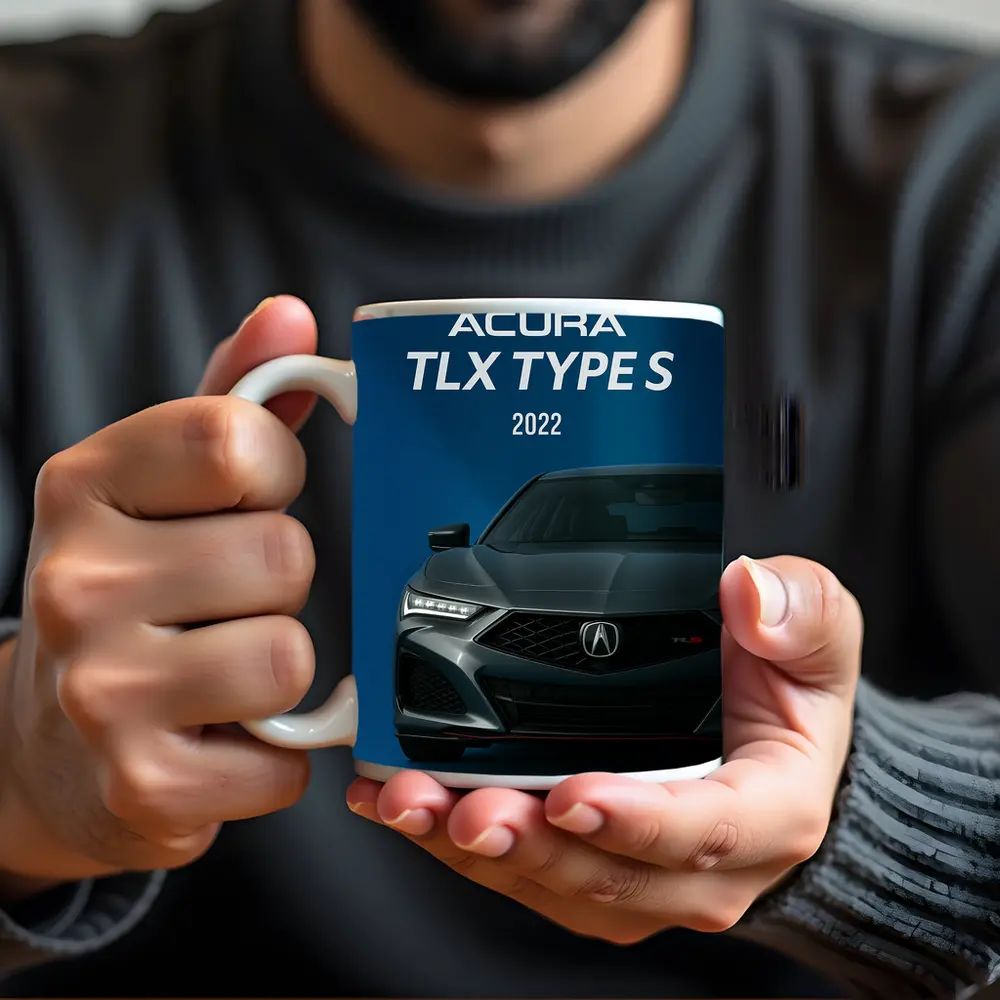 Acura TLX Type S Dark Blue Background – Mugs