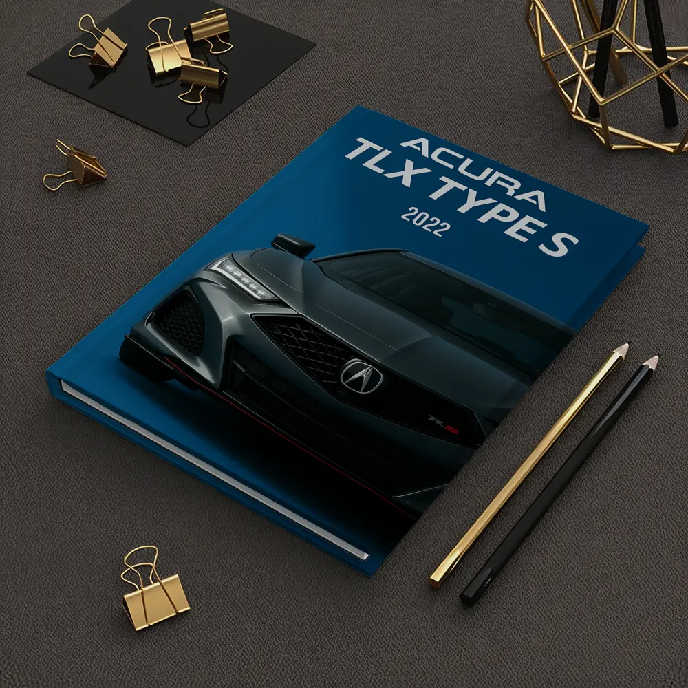 Acura TLX Type S Dark Blue Background – Notebooks