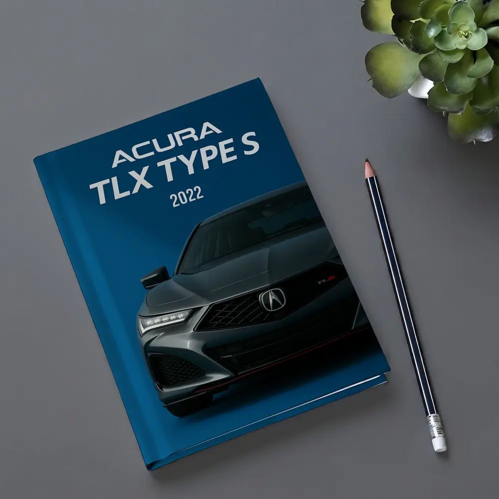 Acura TLX Type S Dark Blue Background – Notebooks