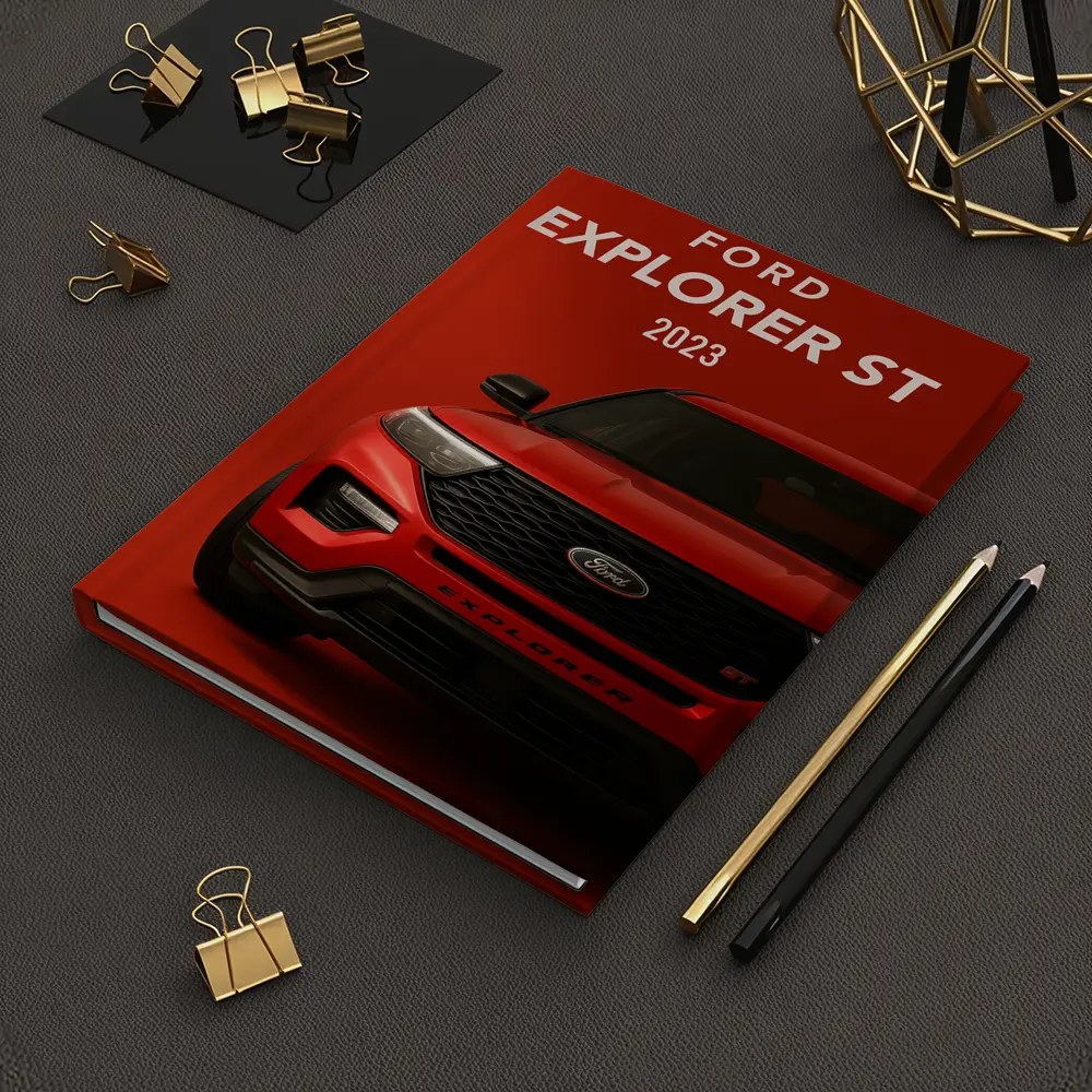Ford Explorer ST Red Bold Front View – Notebooks
