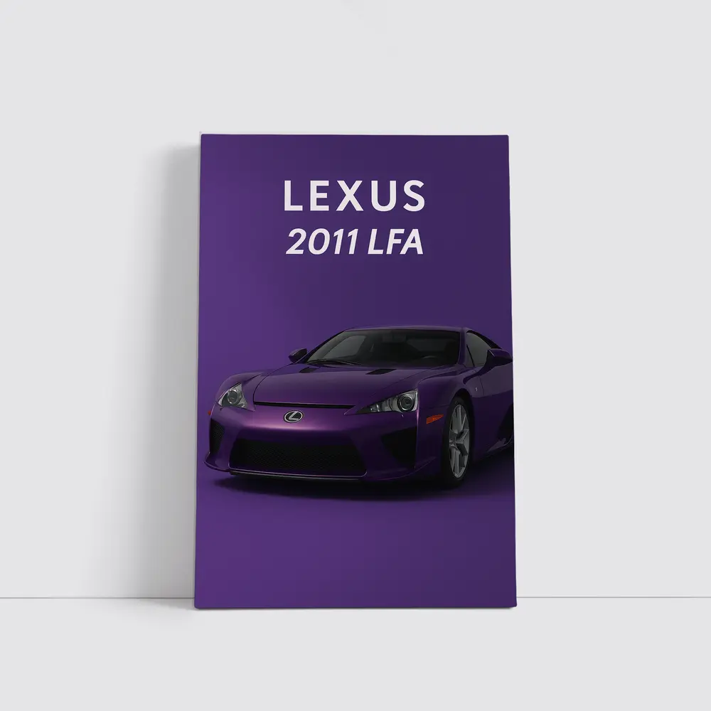 Lexus LFA Purple Sports Car Art Print – Wall Art