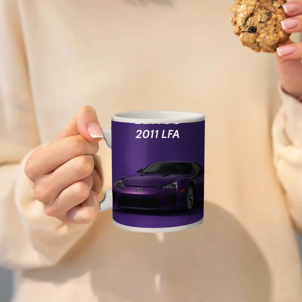 Lexus LFA Purple Sports Car Art Print – Mugs