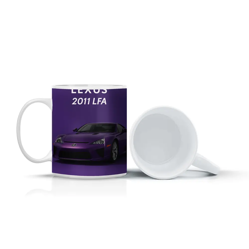 Lexus LFA Purple Sports Car Art Print – Mugs