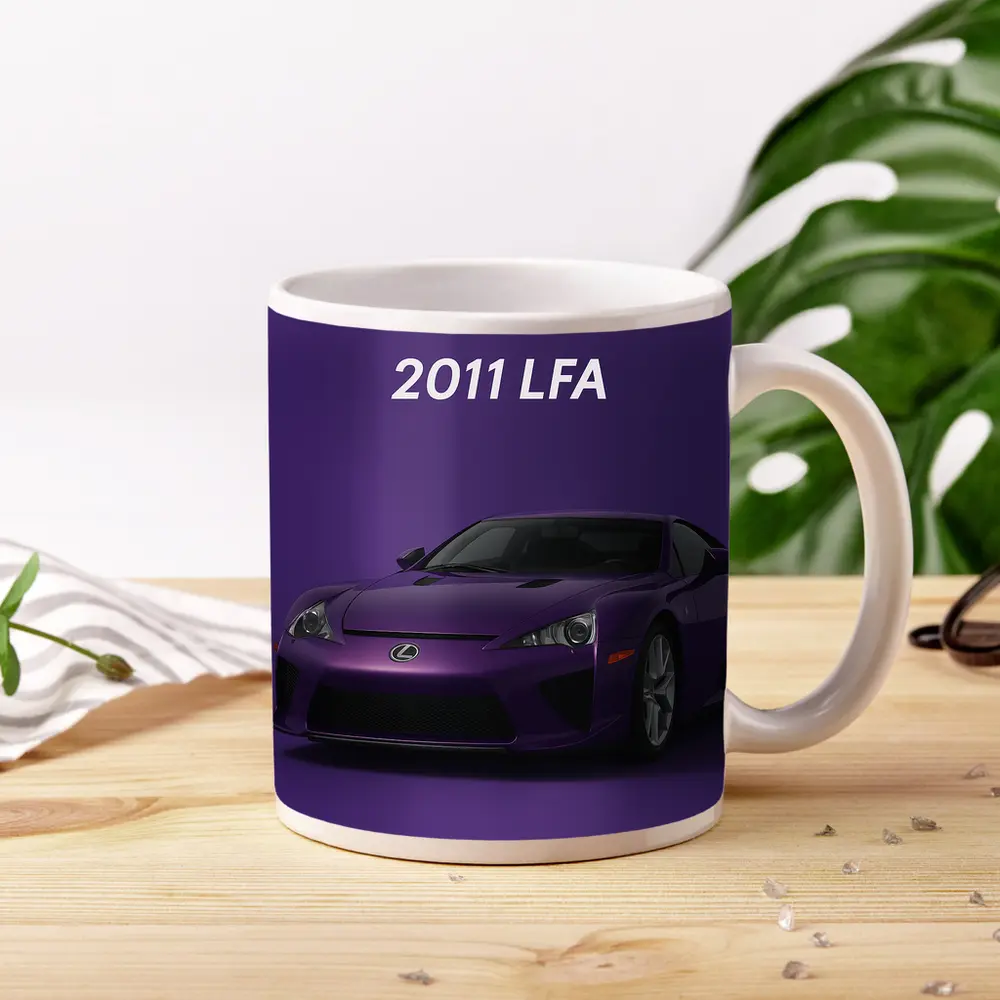 Lexus LFA Purple Sports Car Art Print – Mugs
