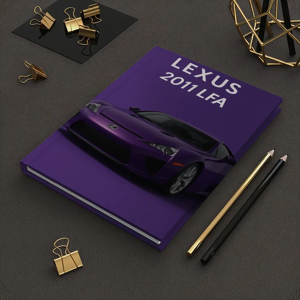 Lexus LFA Purple Sports Car Art Print – Notebooks